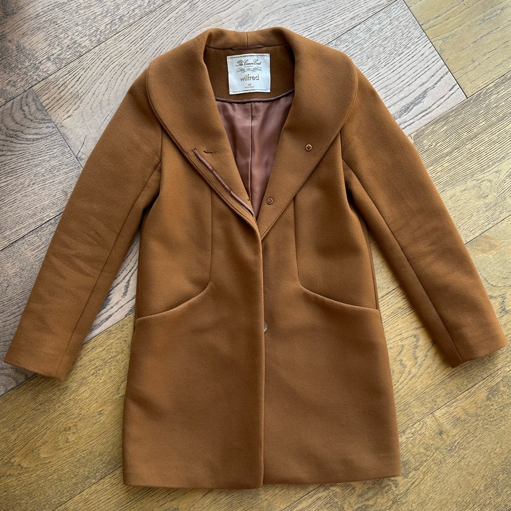 Aritzia / Wilfred Wool Cocoon Coat – Virgin Wool & Cashmere Blend